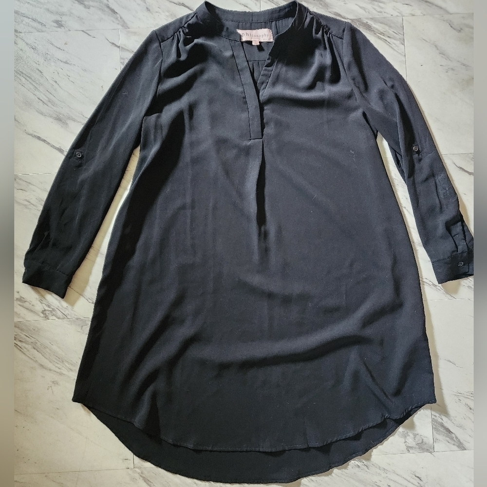 Black Philosophy Black Tunic/dress size Large - Picture 1 of 6